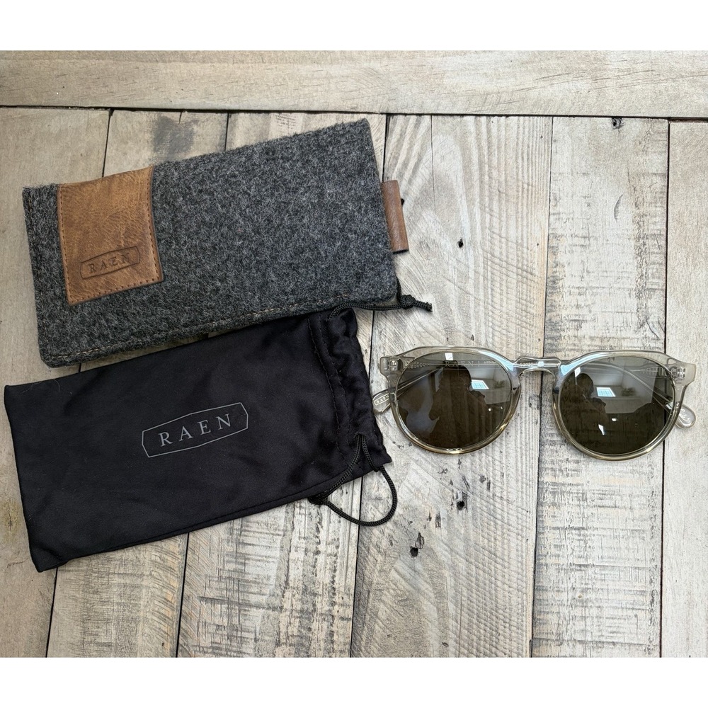 RAEN Remmy 52 Sunglasses Tortoise Gray Crystal 52-20-145 W/ Case